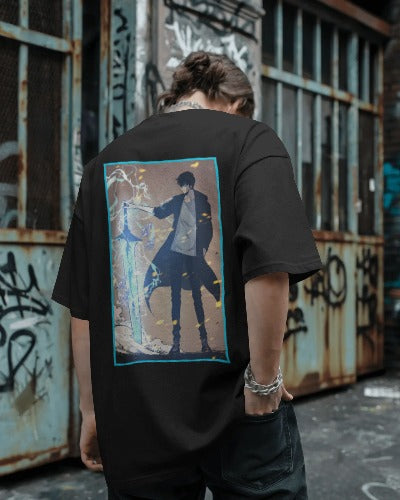 Aura King - Jinwoo Sung Oversized Tshirts